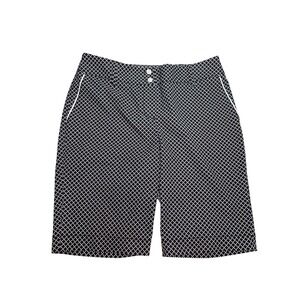 Annika CUTTER and BUCK Women's Shorts Black White Diamond‎ Golf Shorts Size 4